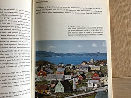 Boek v.Groenland speciaal land m.sneeuw ,eskimo,s,robben enz