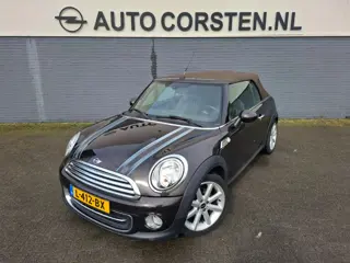 MINI Cabrio 1.6 Cooper Chili Leer Elek.dak Stoelverw. Ecc Pdc Mistlampen CruiseControl Radio Cd/Usb 