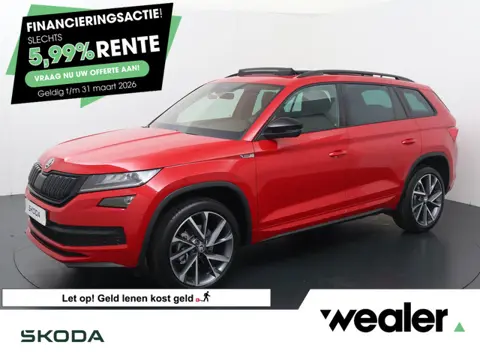 Skoda Kodiaq 1.5 TSI Sportline Business 7p. | 150 PK | Automaat | Trekhaak | Panoramadak | Derde zit