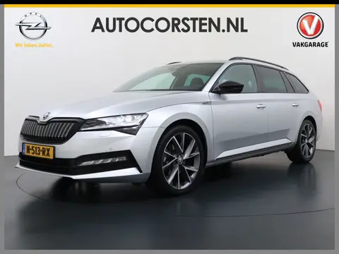 Škoda Superb Combi T218PK iV PHEV AUT-6 Sportline BS Elektr.+Geheugen-Sport-Stoelen+Verwarmd Trekhaa