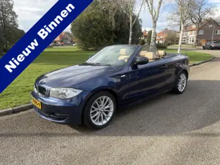 BMW 1 Serie Cabrio 118i Executive Airco, Leer, goed onderhouden