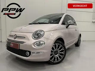 Fiat 500C 1.2 Star POWDER-PINK/NAVI-GROOT/CARPLAY/VIRTUAL/LEER-STOF SPORTSTOELEN/LED/CRUISE/ECC/16"L