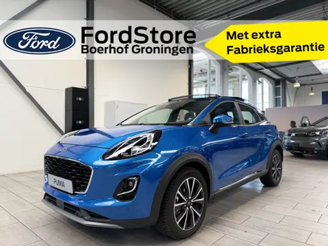 Ford Puma EcoBoost Hybrid 125pk Titanium | Trekhaak | Pano | Elek achterklep | Winterpack | Adapt. C