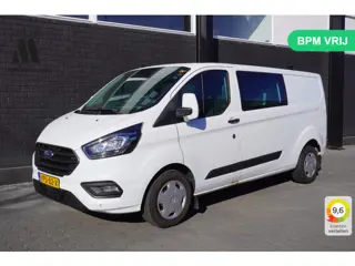 Ford Transit Custom 2.0 TDCI 130PK L2 Dubbele Cabine EURO 6 - Airco - Navi - Cruise - Trekhaak - € 1