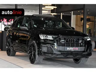 Audi Q7 55 TFSI e quattro 3x S-Line. Pano, ACC, HUD, Memory, Leder, B&O, Stuurvw, Keyless, Camera, M