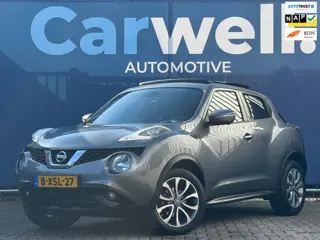 Nissan Juke 1.2 DIG-T S/S Tekna 2e eigenaar,AfnmTrekhaak,Navi,Camera,Leder,Pano,STLvw,Climate,Cruise