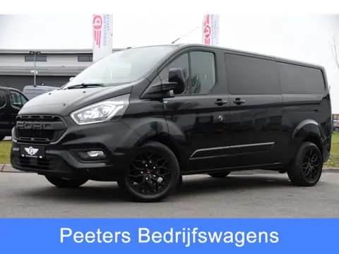 Ford Transit Custom 320 2.0 TDCI L2H1 Limited DC Black Edition Cruise, Carplay, Automaat, 130pk, Sen