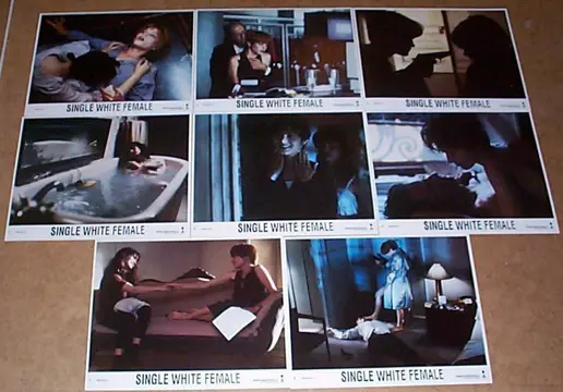 SINGLE WHITE FEMALE USA lobbycard set.
