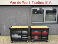 Gereedschapskist  / Toolbox Wepro Tools 10 lades gevuld Nieuw in voorraad Rood of Grijs