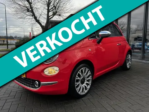 Fiat 500 1.2 Lounge Pano airco 1ste eigenaar kleur roze rood