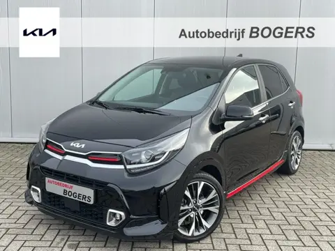 Kia Picanto 1.2 CVVT GT-Line Automaat Navigatie, Climate Control, Leder, 16"Lm, Keyless, Stoel/Stuur
