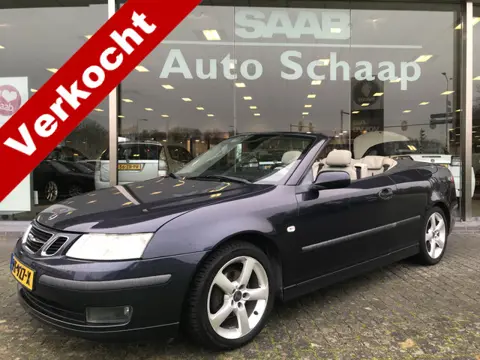 Saab 9-3 Cabrio 2.0t Vector Automaat | Rijklaar incl garantie | Blauwe kap Parkeersensoren Mistlampe