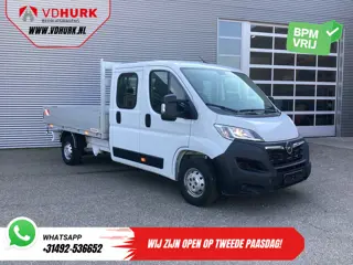Opel Movano 2.2 140 pk DC Dubbel Cabine Open Laadbak/ 7 Pers./ 2.5t Trekverm./ Cruise/ Airco/ 288x21