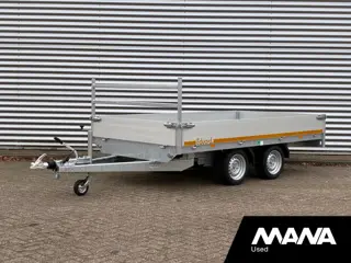 EDUARD K4 3318 Plateau 2as 3000kg Geremd 330X180 - LED verlichting - Voorrek