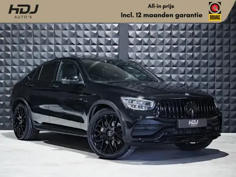 Mercedes-Benz GLC-klasse Coupé 300e 4M AMG | Schuifd. | Luchtv. | All Black | 21" | Topv. | High Per