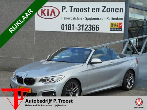 BMW 2 Serie Cabrio 220I AUTOMAAT M-pakket NL auto/Navigatie/Lederen bekleding/Stoelverwarming/Led da