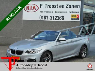 BMW 2 Serie Cabrio 220I AUTOMAAT M-pakket NL auto/Navigatie/Lederen bekleding/Stoelverwarming/Led da