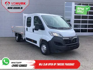 Opel Movano 2.2 140 pk DC Dubbel Cabine Open Laadbak/ 7 Pers./ 2.5t Trekverm./ Cruise/ Airco/ 288x21