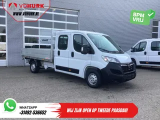 Opel Movano 2.2 140 pk DC Dubbel Cabine Open Laadbak/ 7 Pers./ 2.5t Trekverm./ Cruise/ Airco/ 288x21