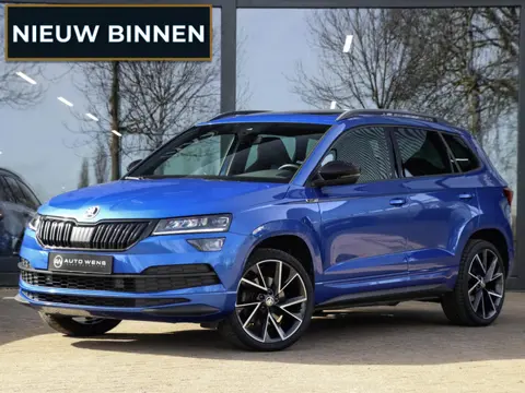 Skoda Karoq 1.5 TSI ACT Sportline DSG Pano Adapt. Cruise Trekhaak Camera Race Blue