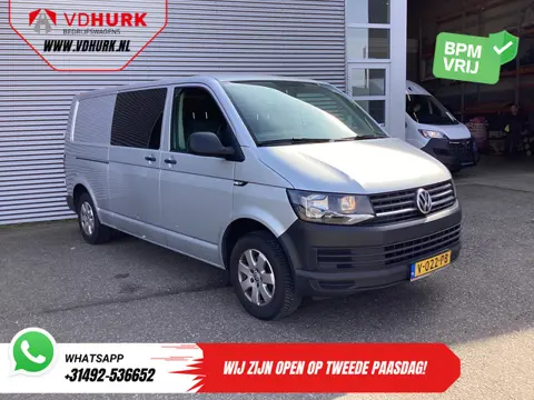 Volkswagen Transporter 2.0 TDI 150 pk L2 DC Dubbel Cabine EXPORT 2.5t Trekverm./ Airco/ Camera/ Crui