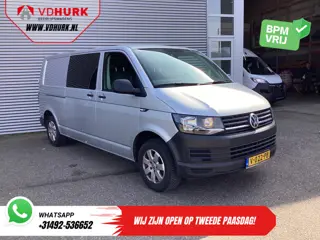 Volkswagen Transporter 2.0 TDI 150 pk L2 DC Dubbel Cabine EXPORT 2.5t Trekverm./ Airco/ Camera/ Crui