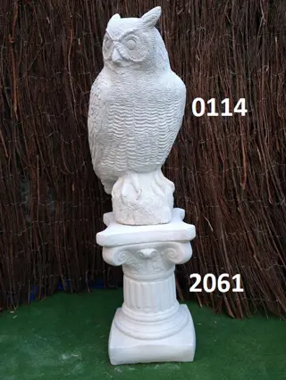 Uil met zuil. nr 0114 & 2061