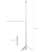 SmallRig 4898 ST30 ONE Touch Deploy Selfie Stick Tripod wit