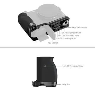 SmallRig 5466 L-Shaped Mount Plate With Silicone Handle For Nikon ZR