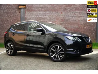 Nissan Qashqai 1.2 Tekna 116PK, Nav, Pano.Dak, Cruise, Climat, Trekhaak, Lederen Bekleding, Ned. Aut
