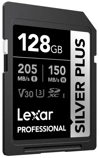 Lexar SDXC Silver Plus UHS-1 128GB V30