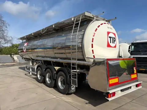 Feldbinder tankoplegger trailer 34000L FOOD / LEBENSMITTEL 3 Kammer Pumpe Heizung
