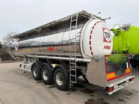 Feldbinder tankoplegger trailer 34000L FOOD / LEBENSMITTEL 3 Kammer Pumpe Heizung