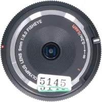 Tweedehands Olympus Body Cap lens 9mm f/8.0 Fisheye - Zwart CM5145