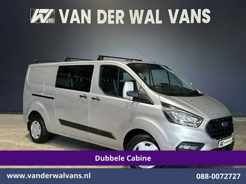 Ford Transit Custom 2.0 TDCI 131pk L2H1 Dubbele Cabine Euro6 Airco | 6-Zits | LED | Cruisecontrol | 
