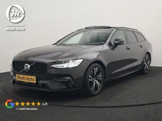 Volvo V90 T6 AWD Ultimate Dark PHEV 350pk Dealer O.H. | Panodak | Head Up | 360 Camera | Adaptive Cr