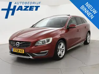 Volvo V60 2.4 D6 AWD 285 PK PLUG-IN SUMMUM *FLAMENCO RED* + ADAPTIVE CRUISE | SCHUIFDAK | TREKHAAK |
