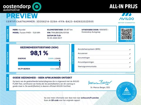 Hyundai Tucson 1.6 T-GDI PHEV N Line Sky 4WD  | All-in prijs | Automaat | Panoramadak | Trekhaak afn