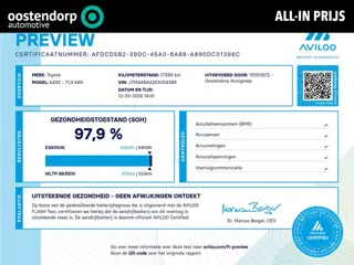 Toyota bZ4X Dynamic 71 kWh  | All-in prijs | Automaat | Apple android auto | Navigatie