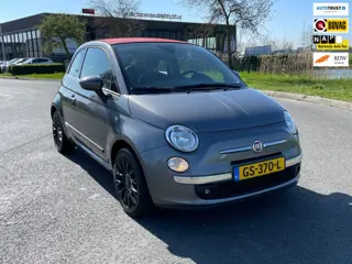 Fiat 500 C 0.9 TwinAir Turbo Lounge, Cabrio, Climate, Elektr ramen, Pdc, Radio CD, Lmv, Geen import,