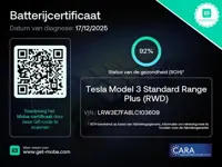 Tesla Model 3 Standard RWD Plus 60 kWh 92% SOH Autopilot