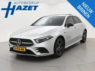 Mercedes-Benz A-klasse 250e AMG SPORT + PANORAMA | MEMORY | TREKHAAK | SFEERVERLICHTING | CAMERA | S