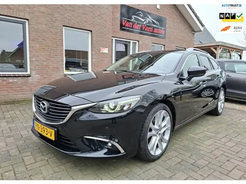 Mazda 6 Sportbreak 2.0 SkyActiv-G 165 GT-M Line. Dealer onderhouden,in nieuwstaat. O.a. leder, camer