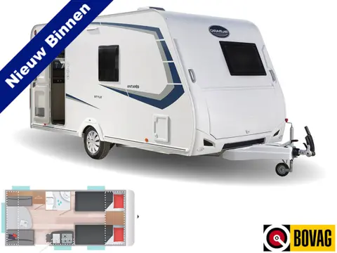 Caravelair Antares 450 Style met enkele bedden **Mover/Cassetteluifel/Fietsendrager/2e eigenaar/Zeer