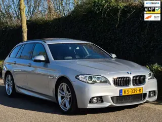 BMW 5-serie Touring F11 M Sport Panorama Elek. Stoelen Leder Navigatie Pro TOP STAAT NAP NL 520i M S