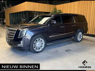 Cadillac Escalade 6.2 V8 Platinum ESV. Lange uitvoering met 8 zitplaatsen !! Europese auto