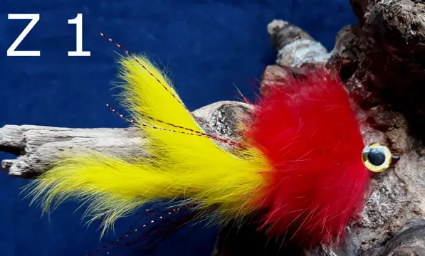 Ultra Light Baars / Snoekstreamers serie Z met dubbel zonkerstaartje