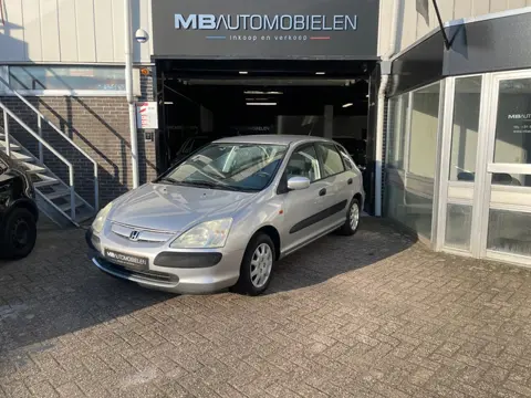 Honda Civic 1.4i LS-5 Deurs/Airco/NAP/APK/Zilver-grijs/Trekhaak!