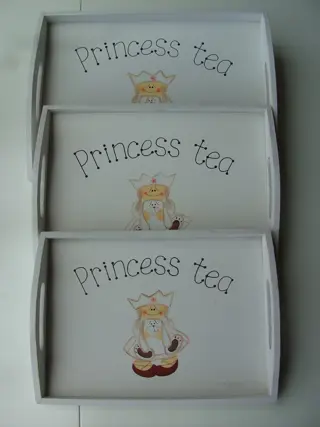 DIENBLADEN 3 DLG SET PRINCESS TEA NIEUW