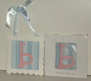 Letters houten B tm K wanddecoratie NIEUW